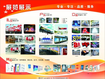 廣告展板圖片 從創意到制作的完整流程